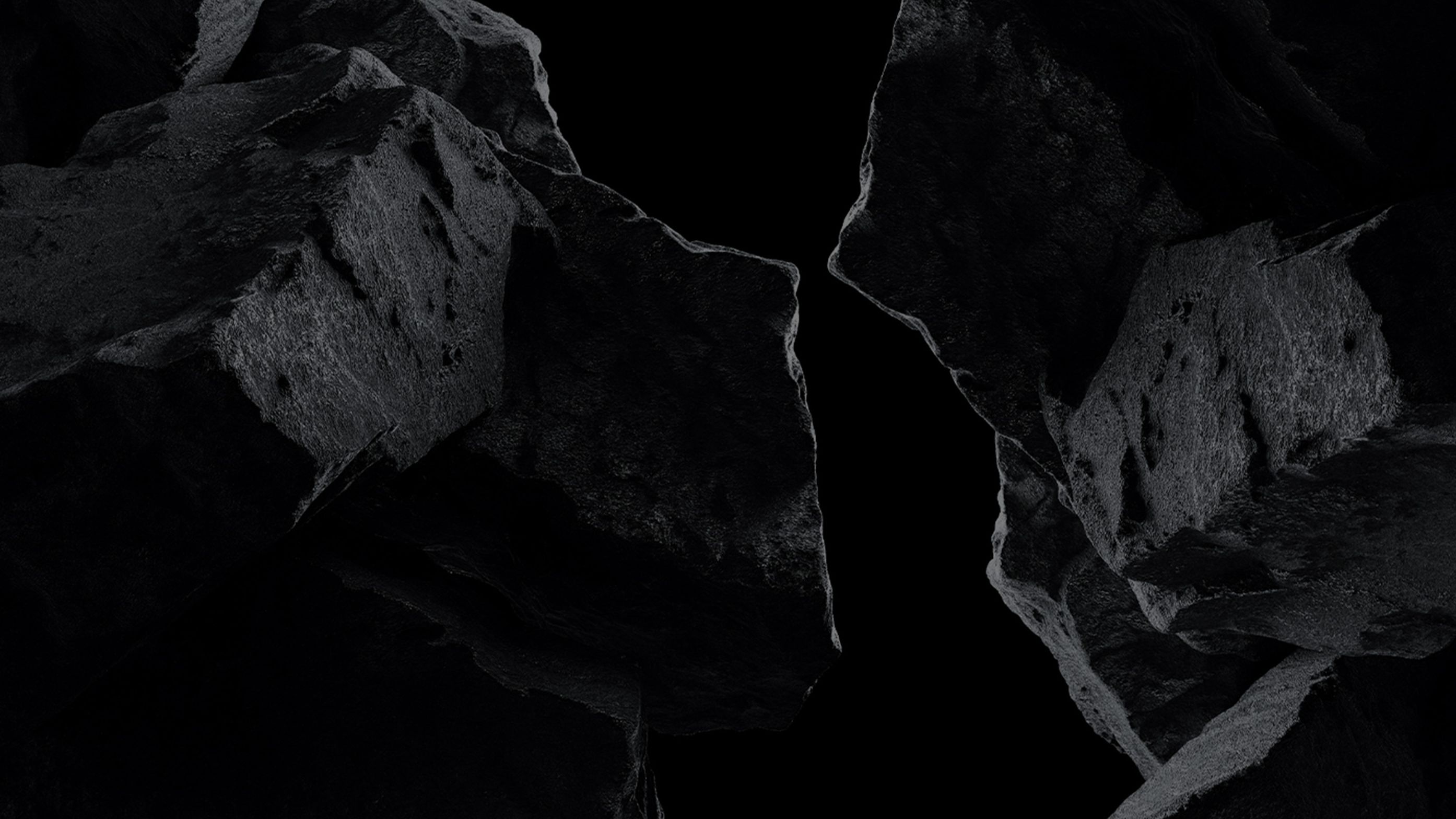 Dark boulders