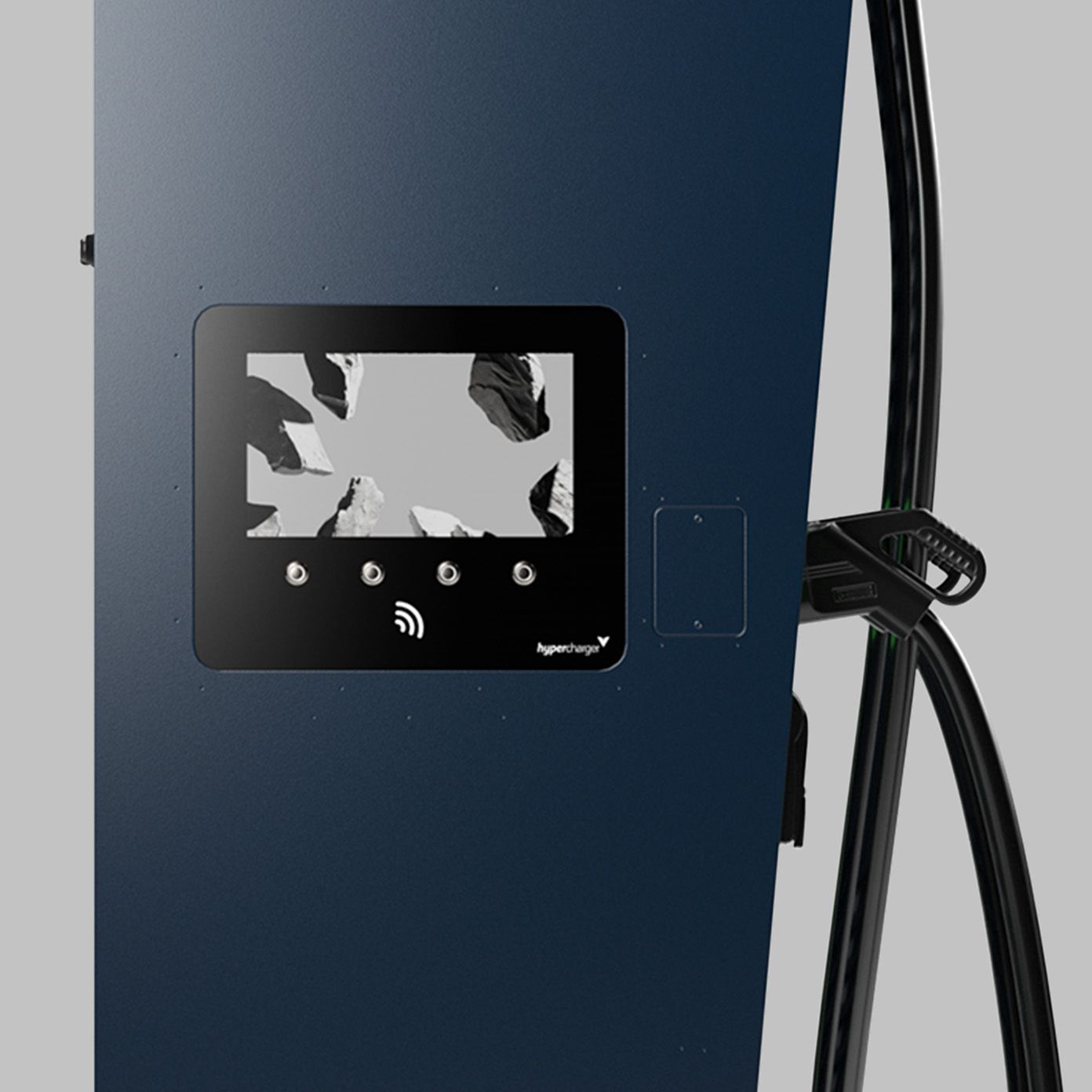 Display of a fast charging station POWER Charger HYC 200-400 DC